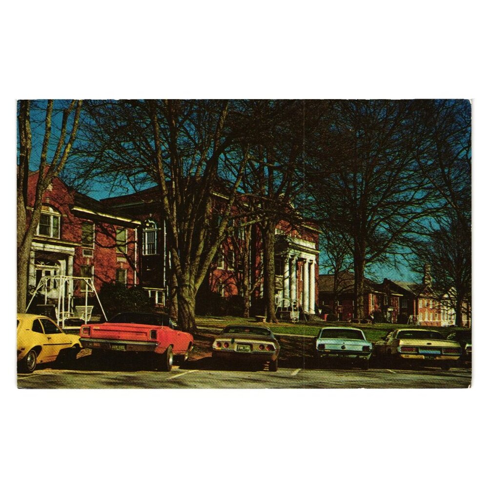 Vintage Anderson College Campus Postcard Lewis Moorhead KA-9 70s South Carolina
